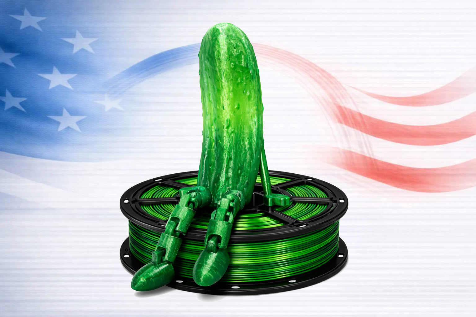 Rainbow Cucumber 1KG PETG Filament