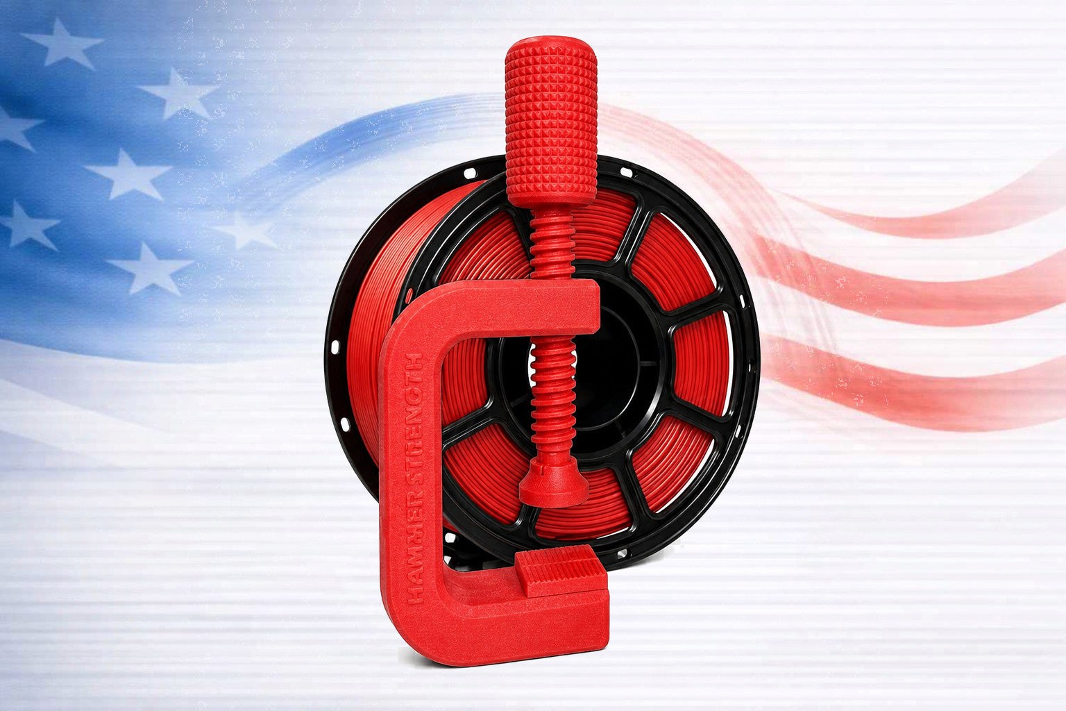 Glass Filled Red 1KG PETG-GF Filament