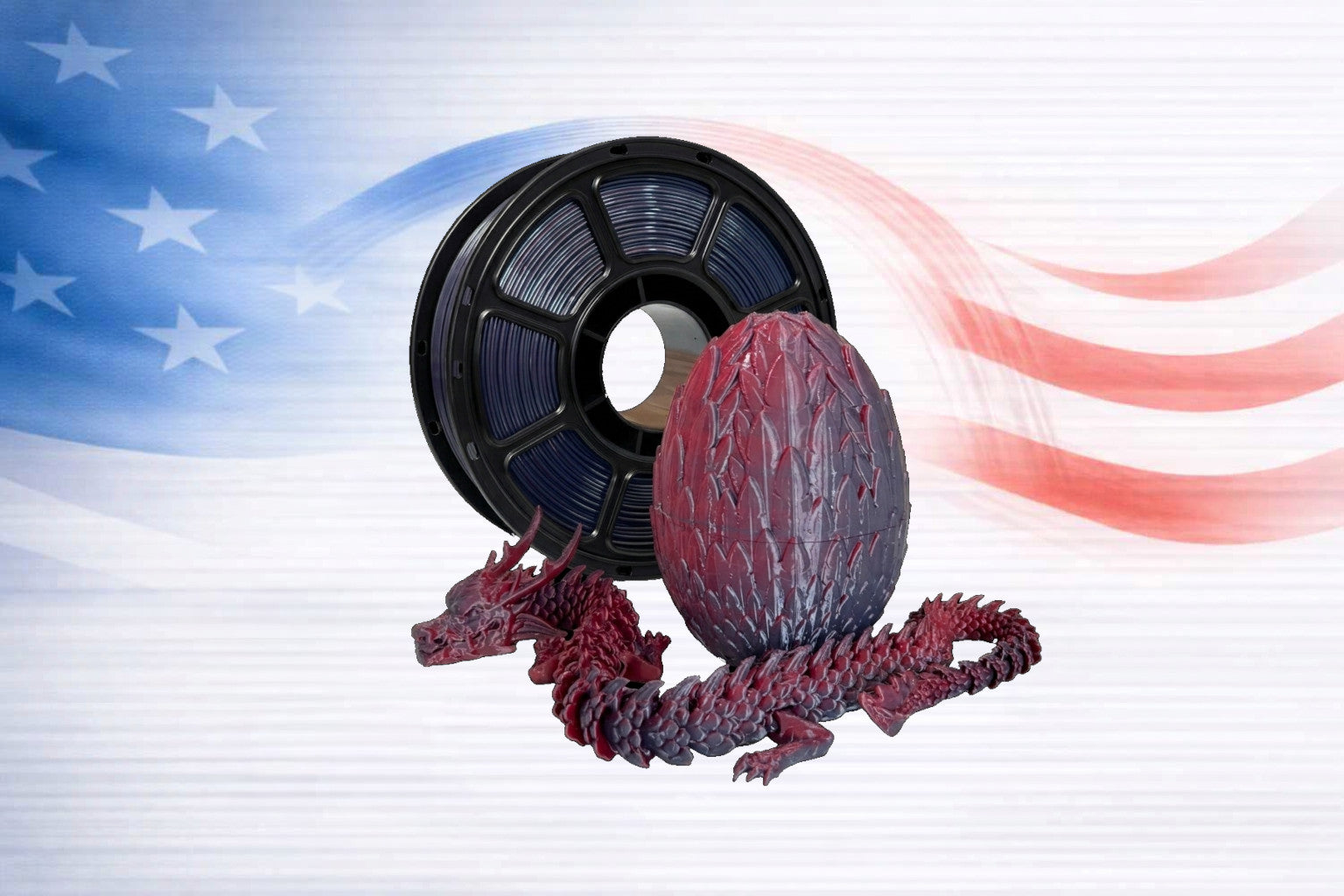 Red & Black (Multicolor)  1KG PETG Filament