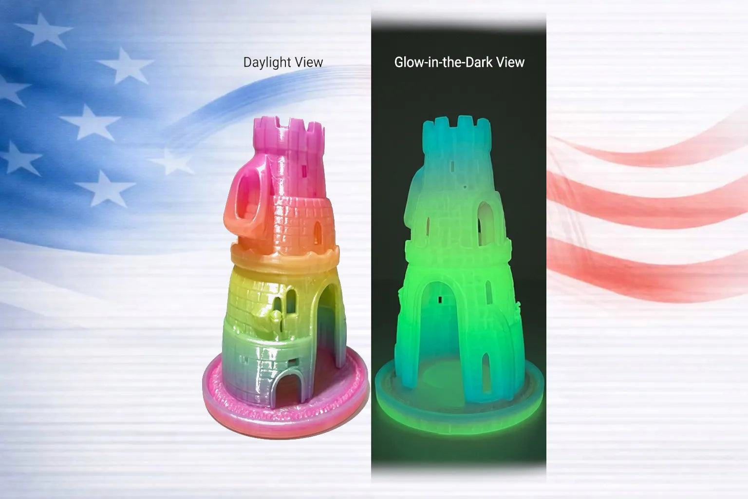 Glow Rainbow 1KG PETG Filament
