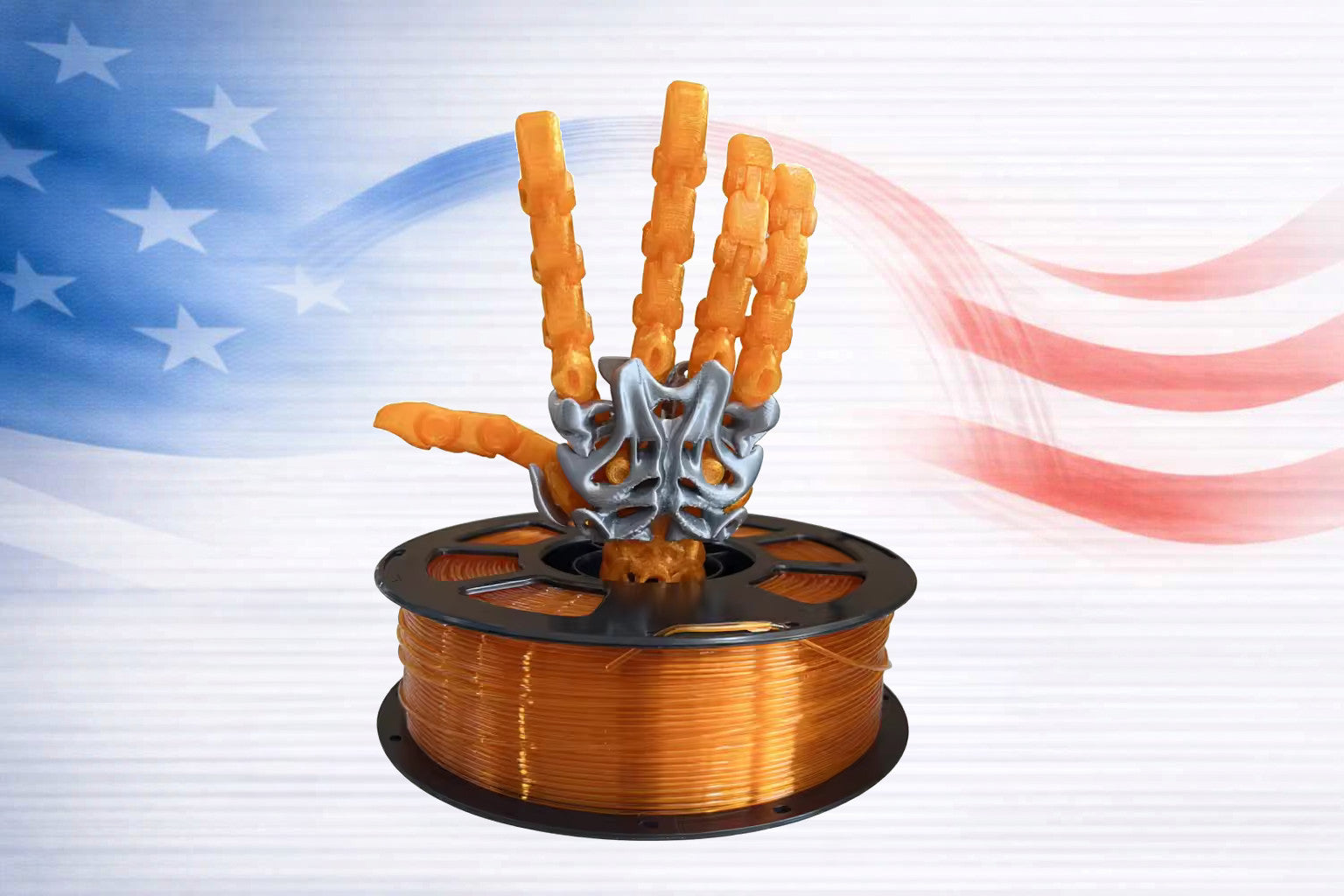 Transparent Orange 1KG PETG Filament