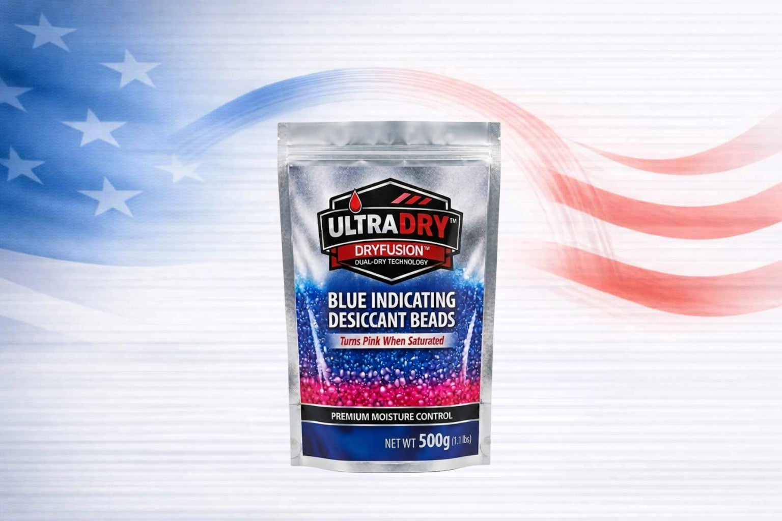 UltraDry 500g Blue Indicating Desiccant Bag — Large‑Format Reusable Moisture Control