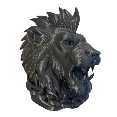 Punk Rock Lion Sculpture